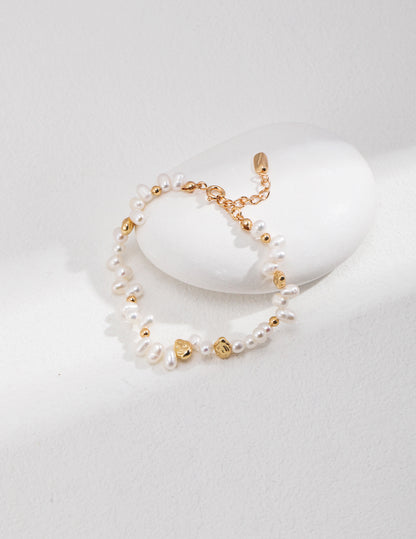 Natural pearl bracelet