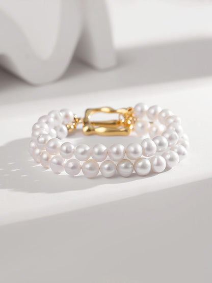 Pearl double-layer bracelet