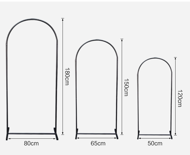 White convenient removable type that can be covered with white cloth arch（3pcs）