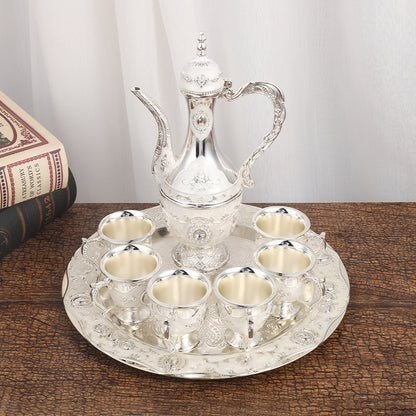 Turkish Coffee Pot with 6 Coffee Cups