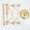 Removable Retro Metal Candlestick Threaded Rod