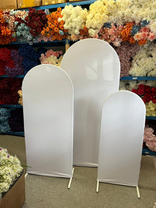 White convenient removable type that can be covered with white cloth arch（3pcs）