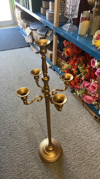 Removable Retro Metal Candlestick Threaded Rod