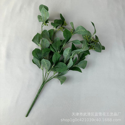 9 stems rhododendron leaves