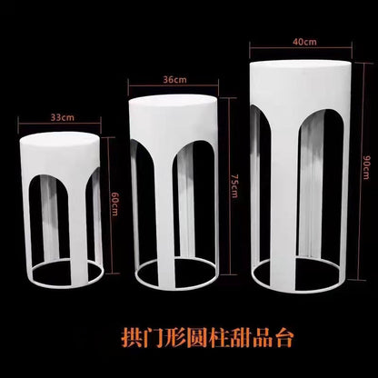 Cylindrical hollow plinth（3pcs）