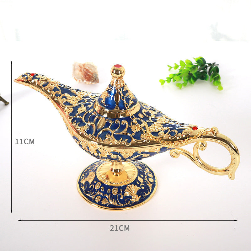 Sunmall Vintage Legend Aladdin Lamp Magic Genie Wishing Light